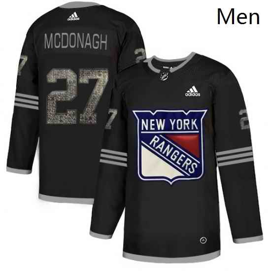 Mens Adidas New York Rangers 27 Ryan McDonagh Black Authentic Classic Stitched NHL Jersey